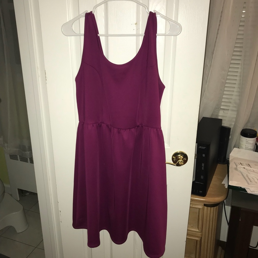 purple dress